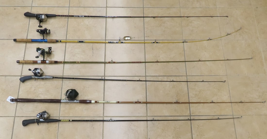 6 Fishing Rods & Reels, St. Croix, Eagle Claw (1 of 16)