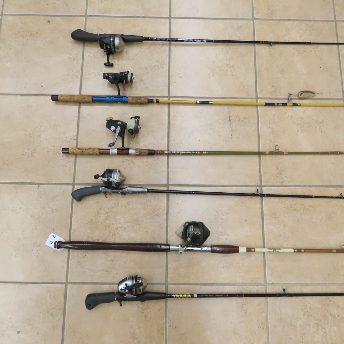 6 Fishing Rods & Reels, St. Croix, Eagle Claw - 2
