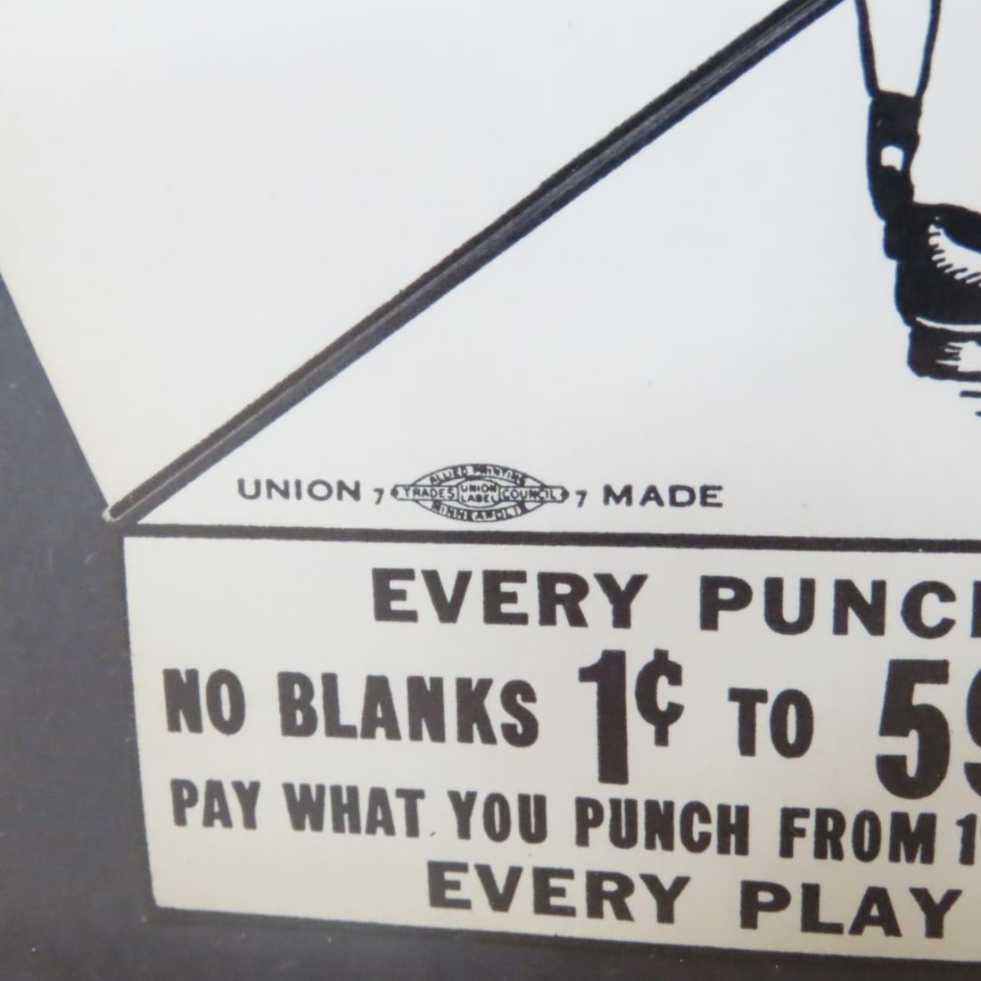 Framed WWII Era US Army Game Pieces & Punch Cards - 4