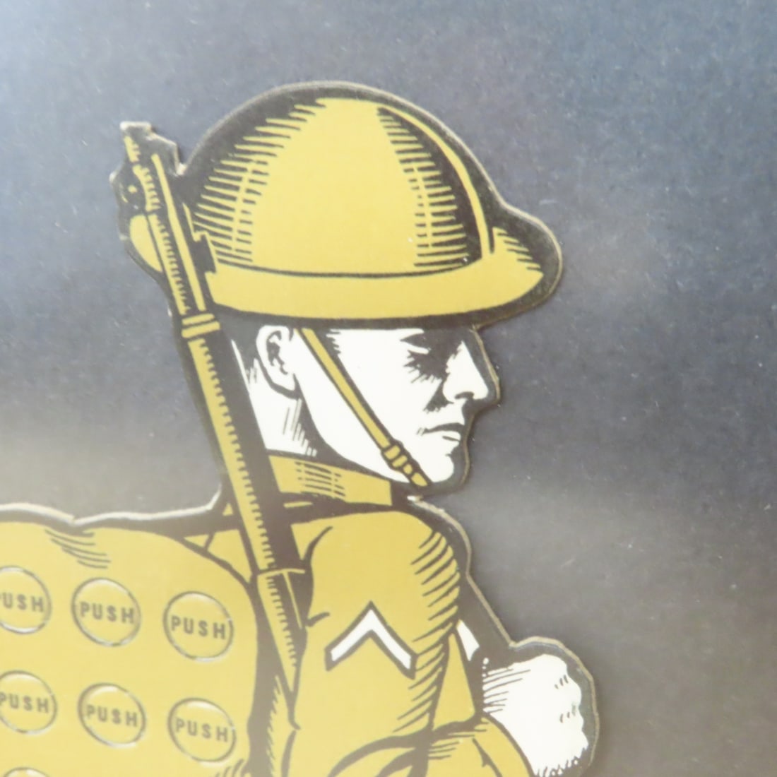 Framed WWII Era US Army Game Pieces & Punch Cards - 6