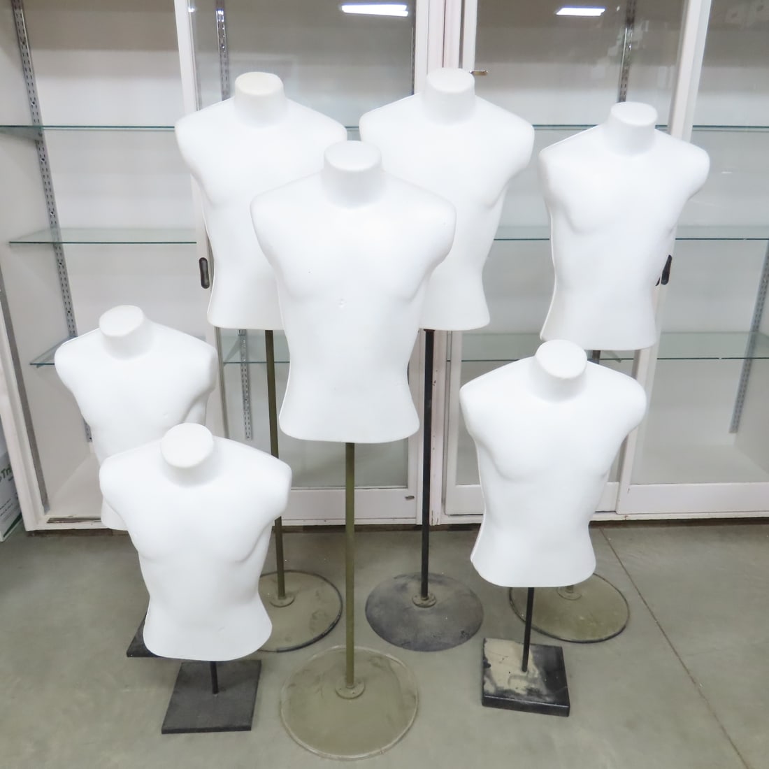 7 Styrofoam Mannequin Torsos on Bases (1 of 7)