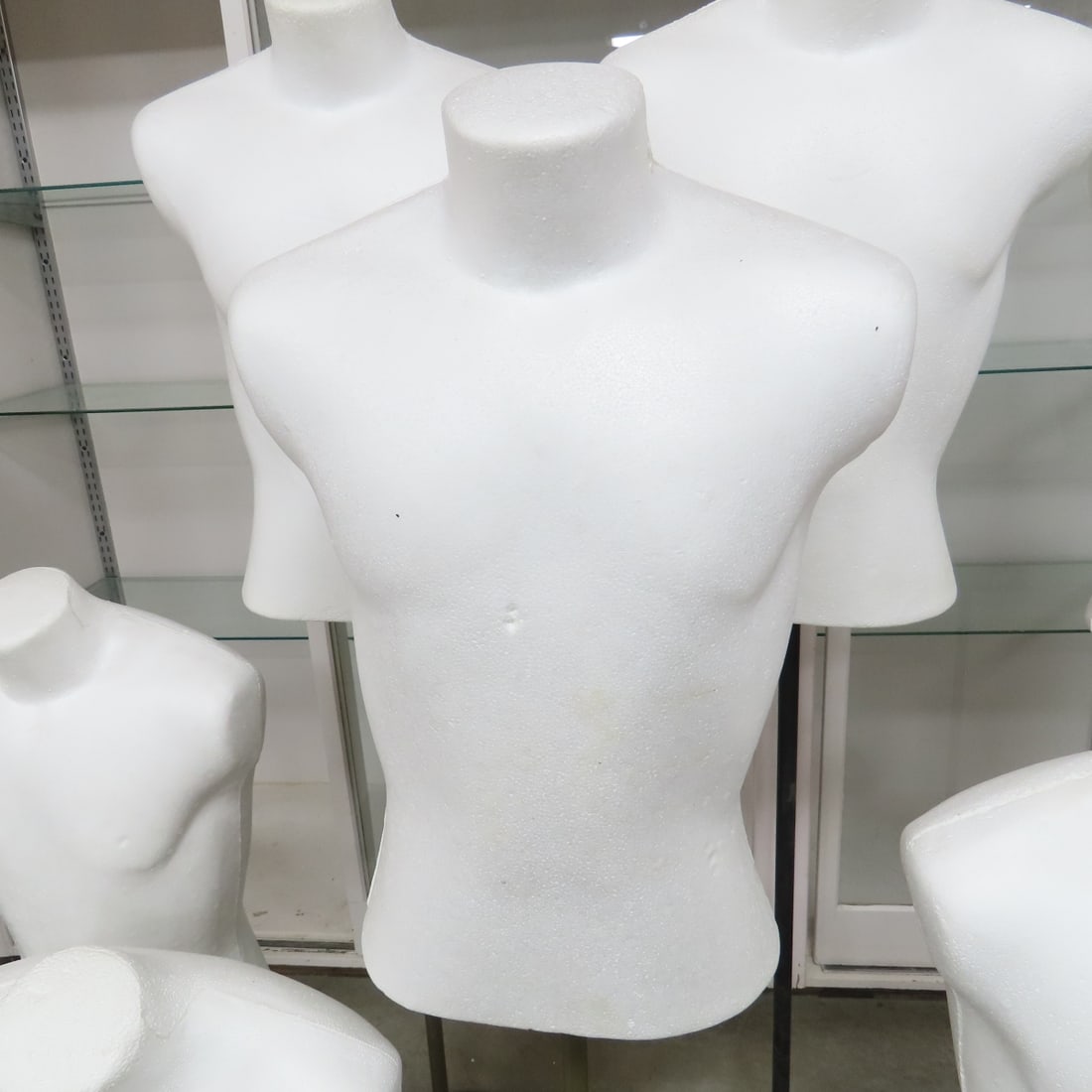 7 Styrofoam Mannequin Torsos on Bases - 2