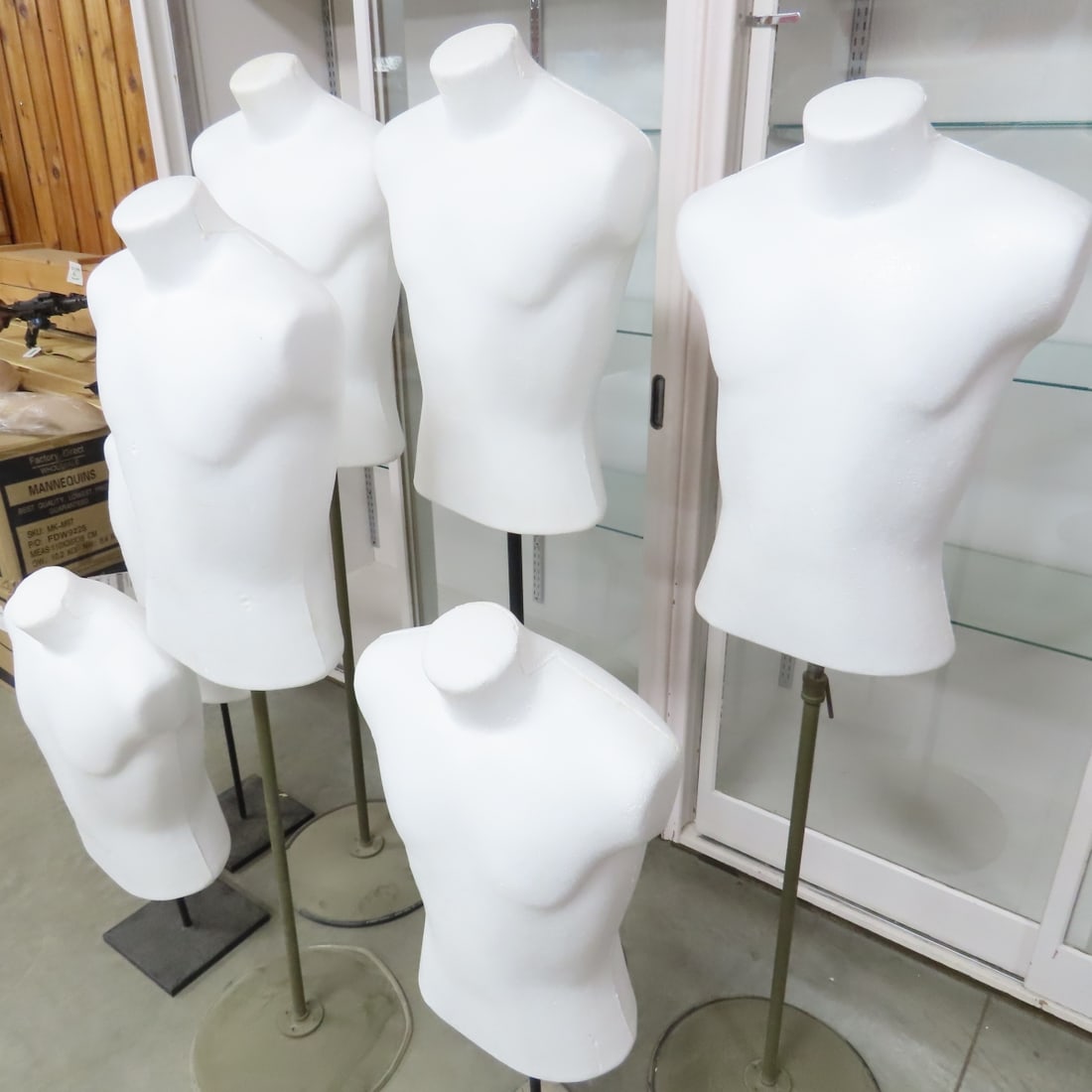 7 Styrofoam Mannequin Torsos on Bases - 3