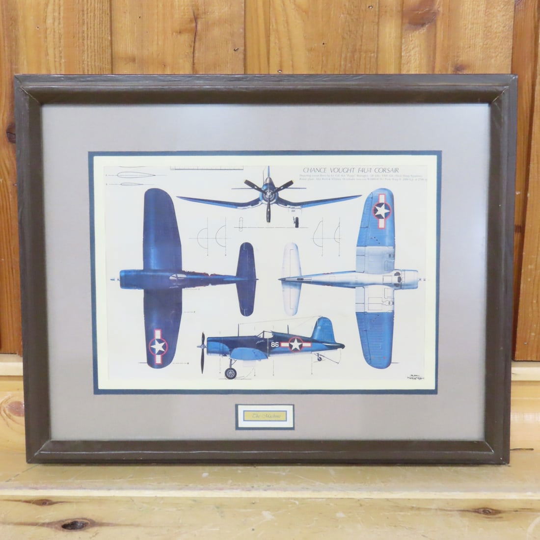 Framed British & US Military Wartime Aircraft Art - 12