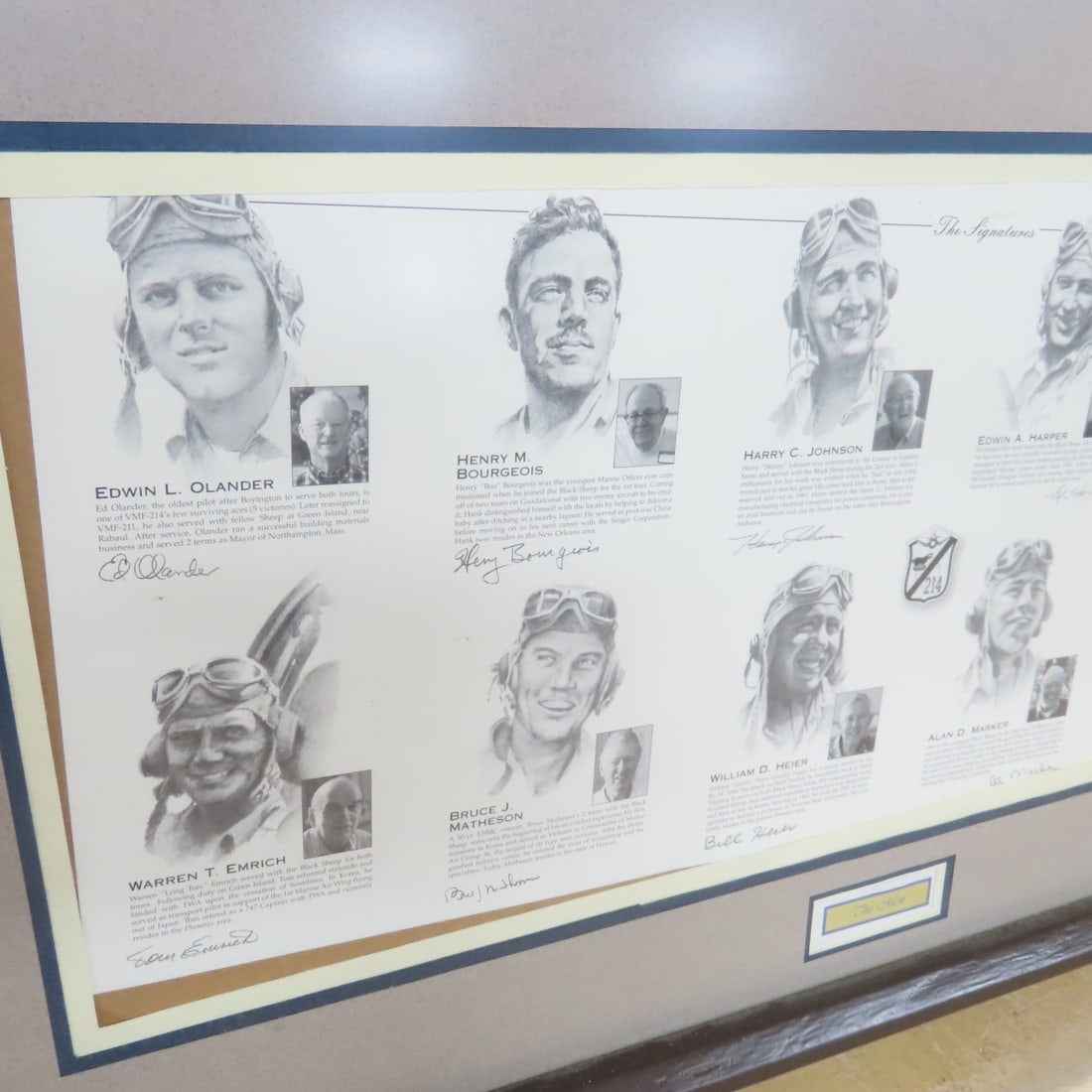 Framed British & US Military Wartime Aircraft Art - 18