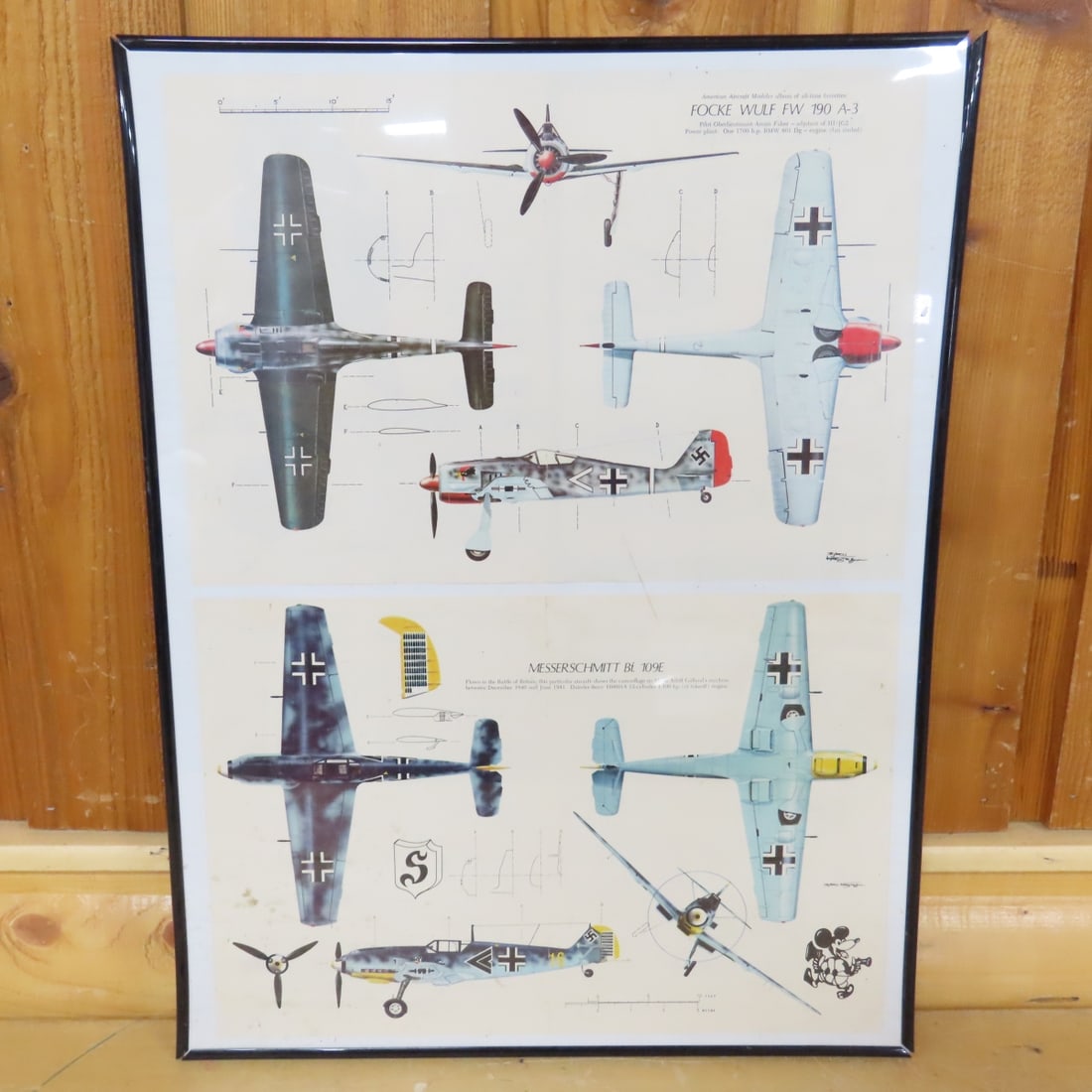 Framed British & US Military Wartime Aircraft Art - 19