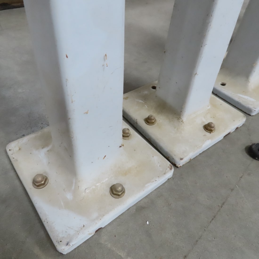 6 Vintage Cast Iron, Porcelain Stool Stands - 3