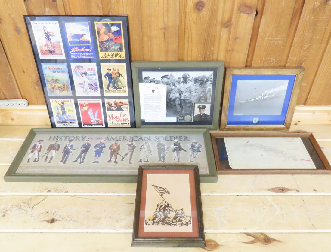 Framed US Military Artwork and Photographs (1 of 20)