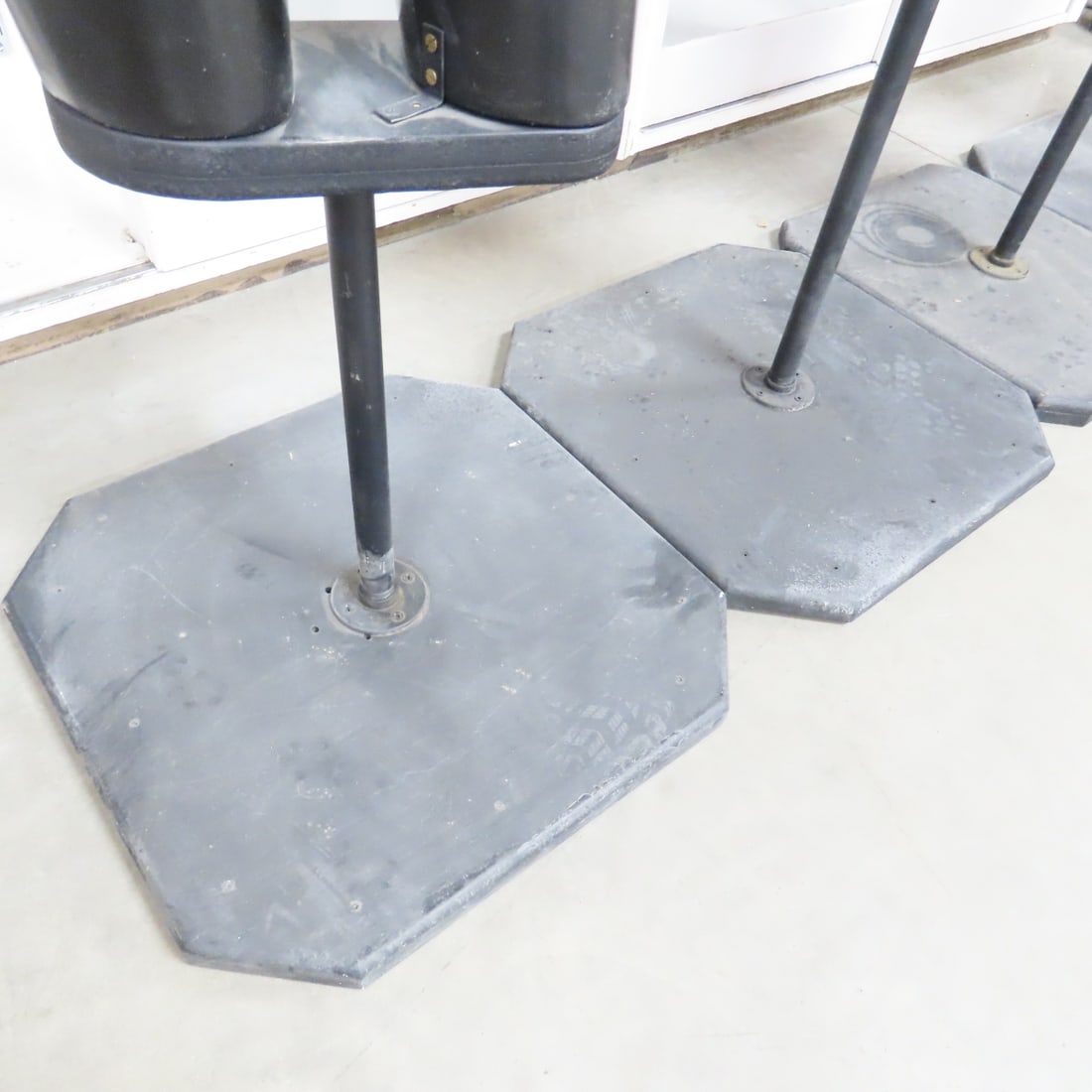 4 Black Mannequin Torsos on Stands - 3