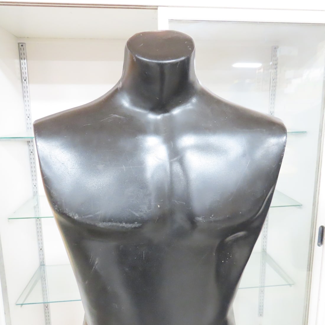 4 Black Mannequin Torsos on Stands - 4