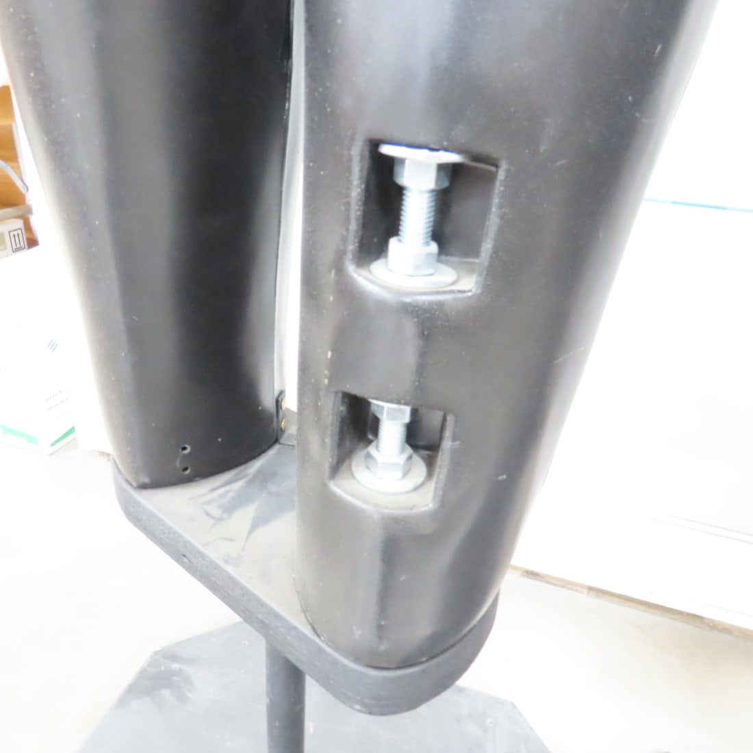 4 Black Mannequin Torsos on Stands - 9