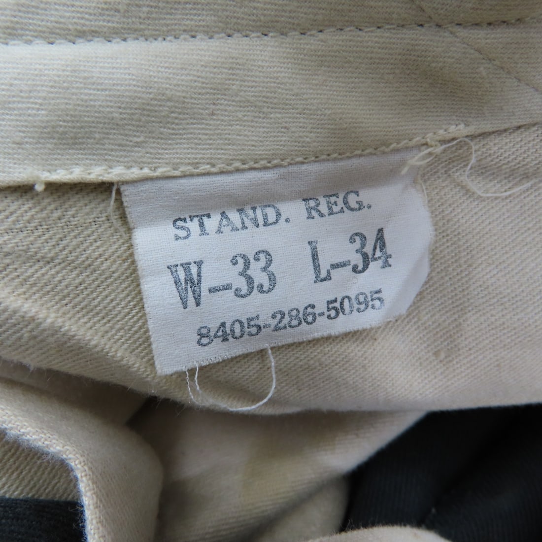 13 Pair Vintage US Military Dress Pants & 2 Caps - 15