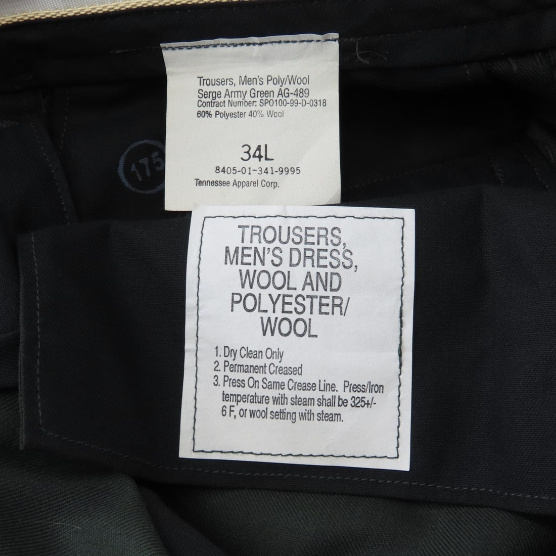 13 Pair Vintage US Military Dress Pants & 2 Caps - 17