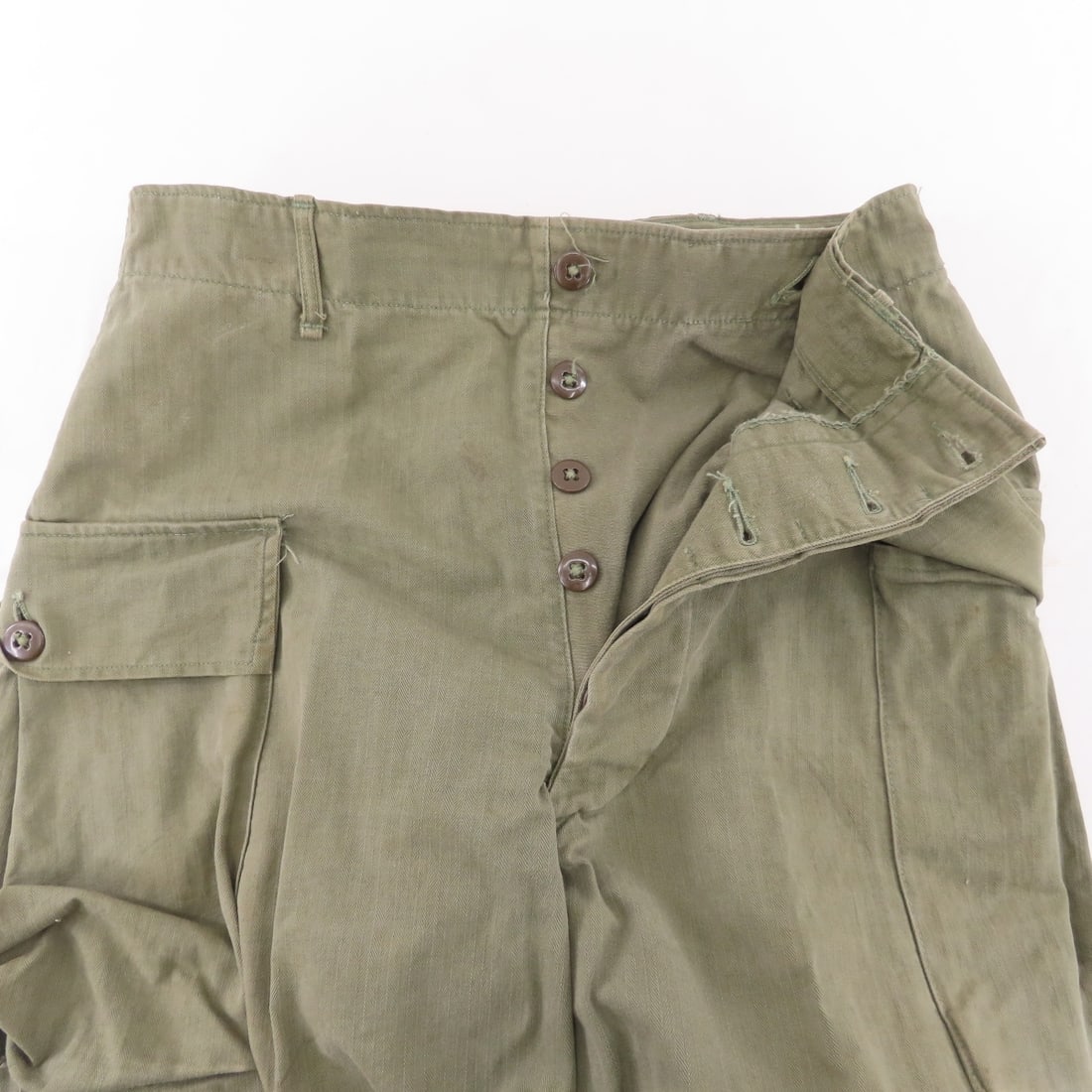 13 Pair Vintage US Military Dress Pants & 2 Caps - 7