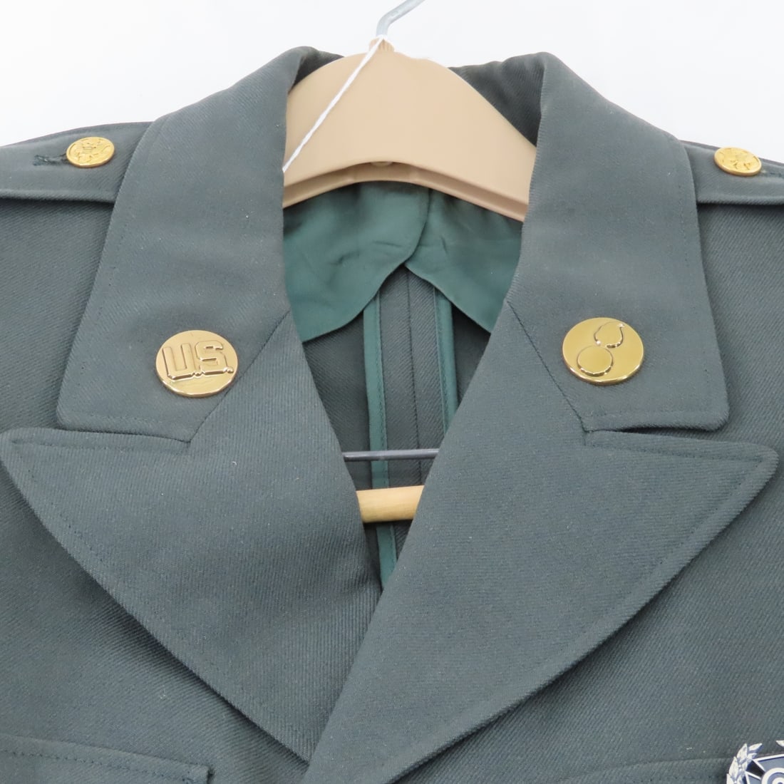2 Vintage US Army Class A Green Dress Uniforms - 5