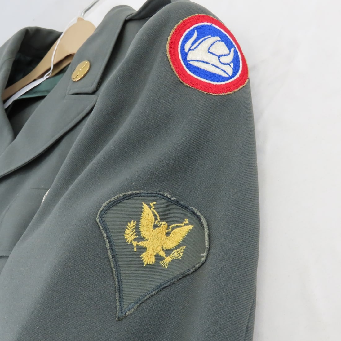 2 Vintage US Army Class A Green Dress Uniforms - 7