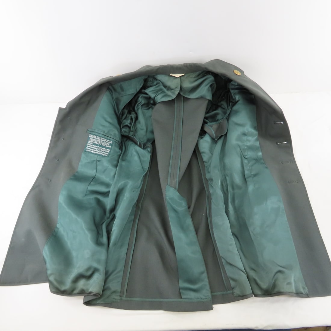 2 Vintage US Army Class A Green Dress Uniforms - 8