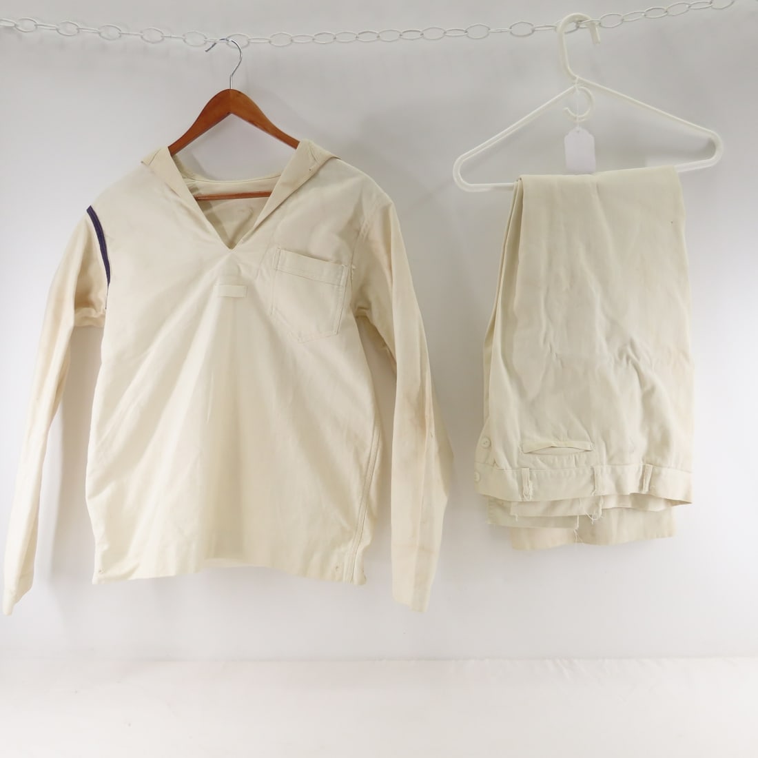 WWII Era US Navy Service Dress Whites, Seaman - 7