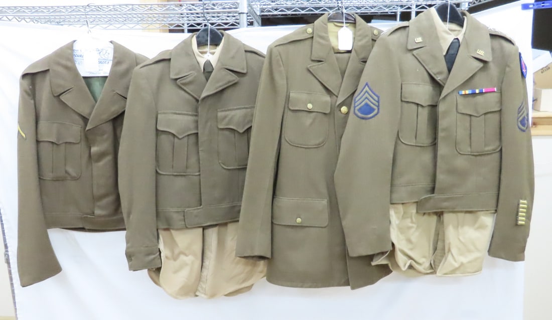WWII M1942 & "Ike" Olive Drab Field Jackets, Pants (1 of 20)