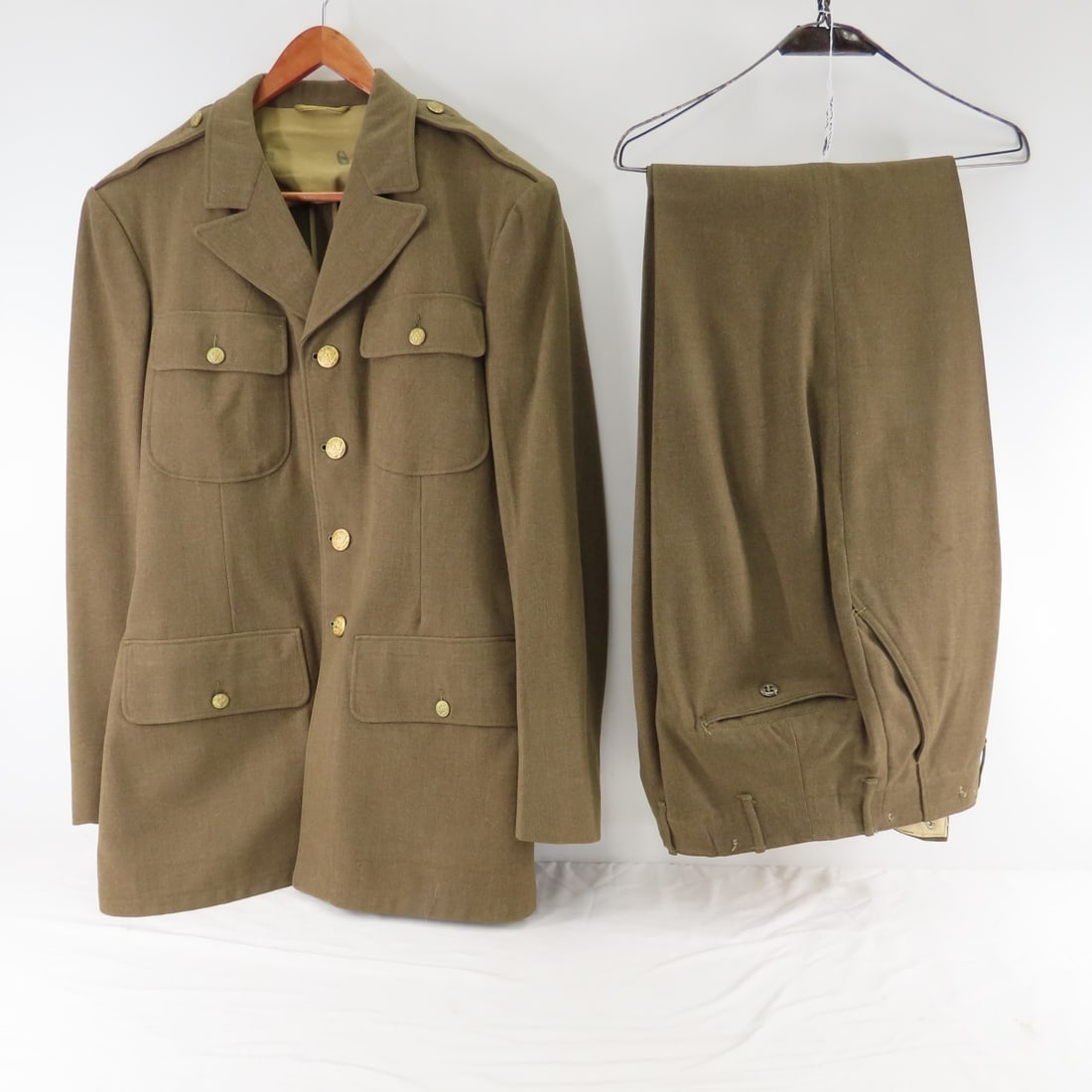 WWII M1942 & "Ike" Olive Drab Field Jackets, Pants - 9