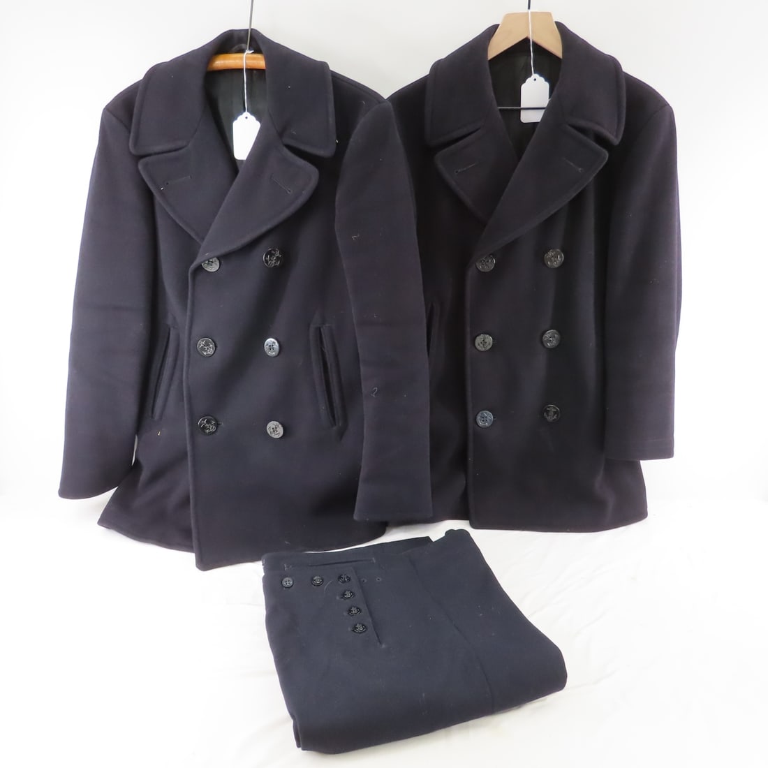 1960s US Navy Kersey Wool Double Breasted Peacoats (1 of 16)