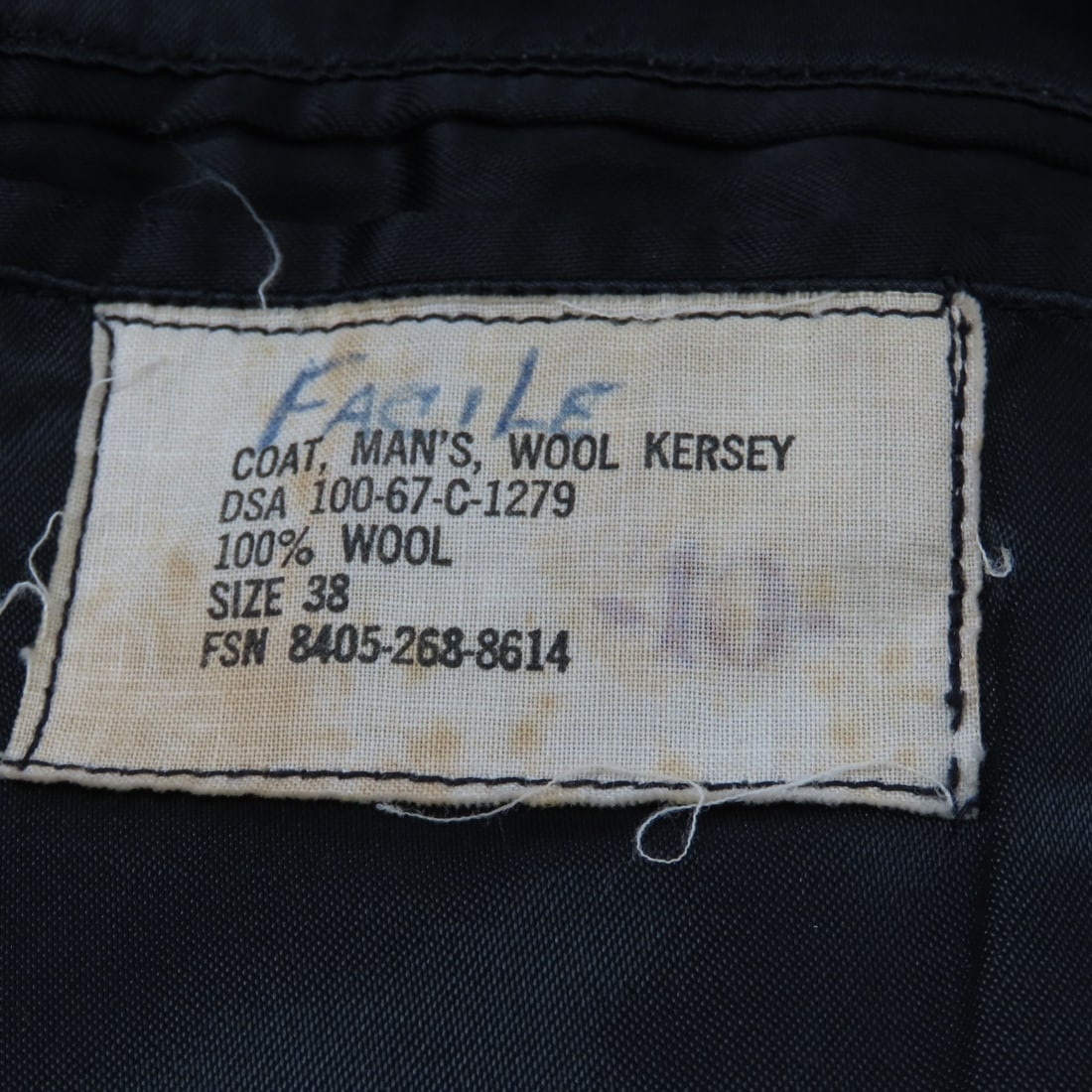 1960s US Navy Kersey Wool Double Breasted Peacoats - 5