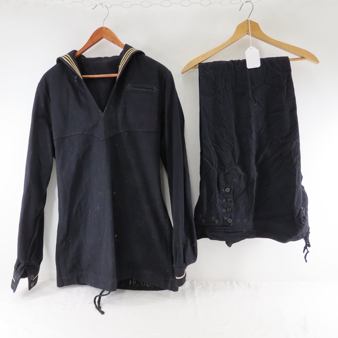 WWII US Navy Enlisted Dress Blue Wool Jumpers - 13