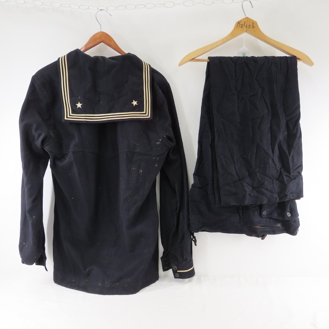 WWII US Navy Enlisted Dress Blue Wool Jumpers - 14