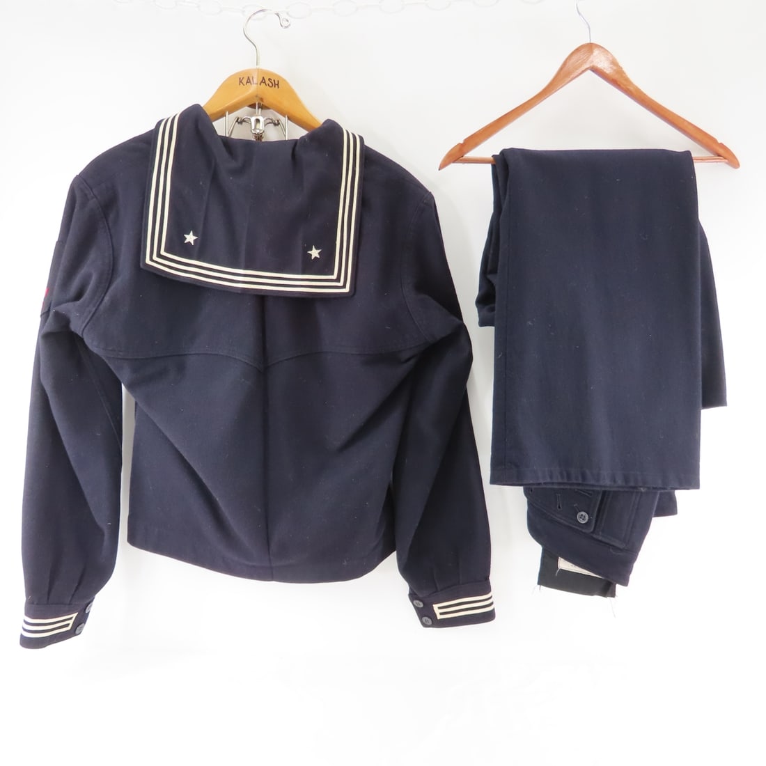 WWII US Navy Enlisted Dress Blue Wool Jumpers - 3