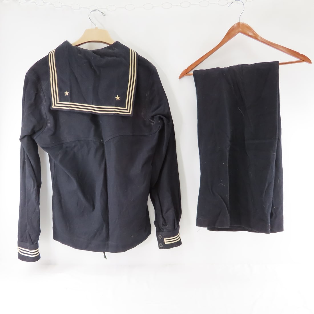 WWII US Navy Enlisted Dress Blue Wool Jumpers - 8