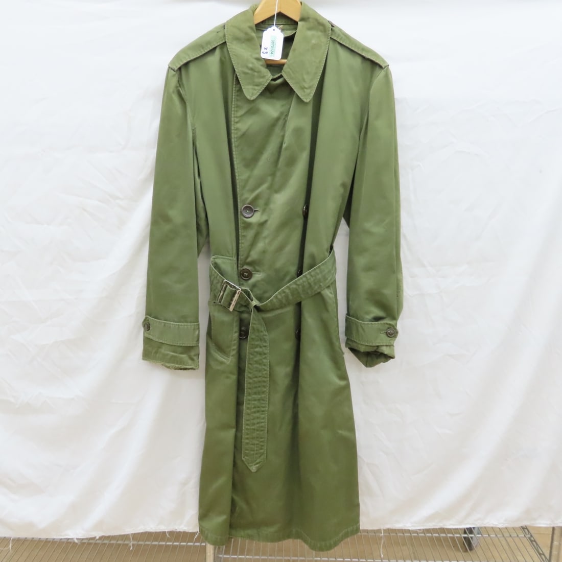 3 Vintage US Army Trench Coats, Quarpel & Olive - 6