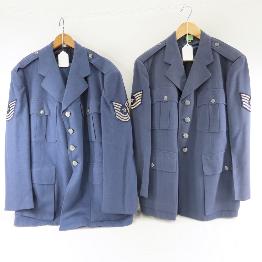 2 Vintage USAF Wool Serge Blue Uniform Jackets (1 of 14)