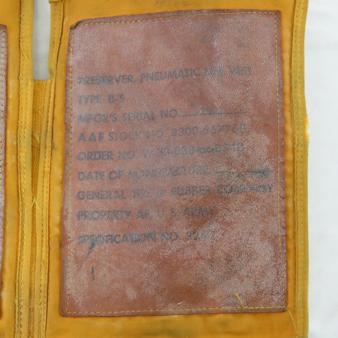 Korean War B-5 "Mae West' Life Preserver Vest - 7