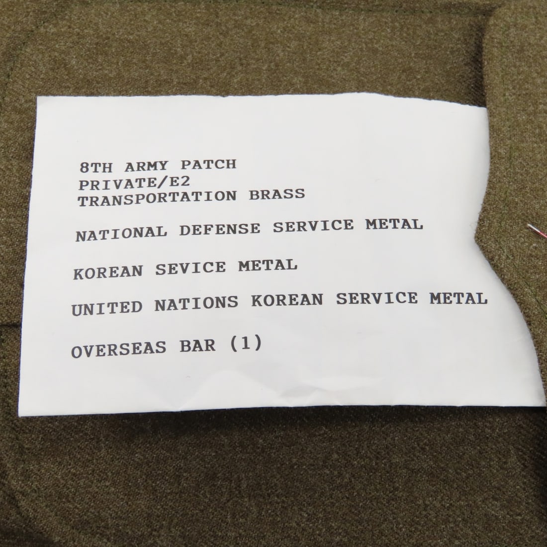 Korean War US Army Olive Drab "Ike" Field Jacket - 17