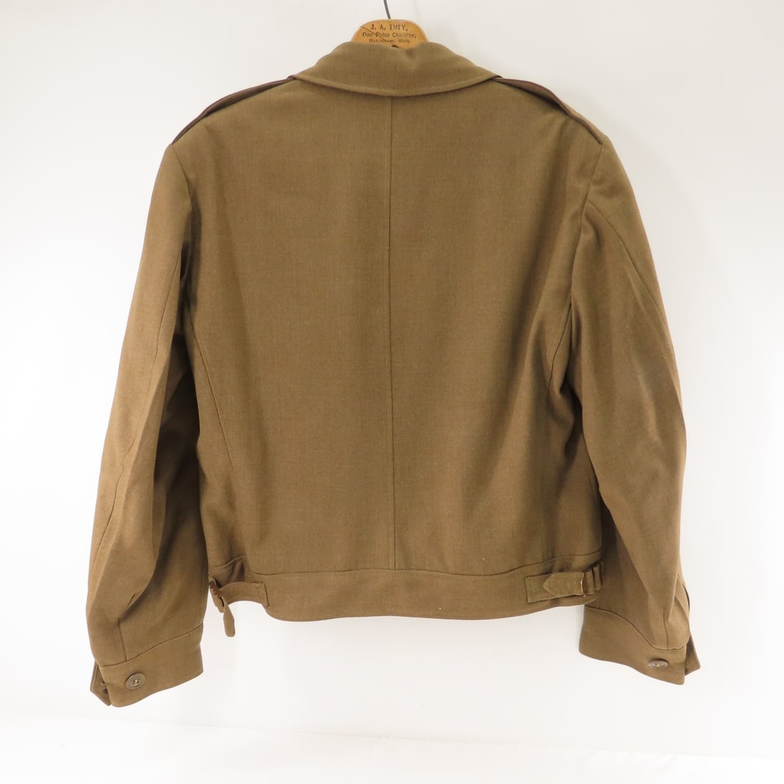 WWII US Army Olive Drab "Ike" Field Jacket, Named - 2
