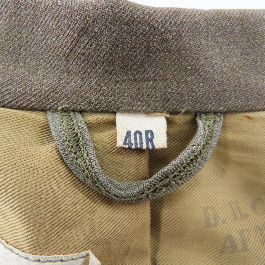 WWII US Army Olive Drab "Ike" Field Jacket, Named - 4