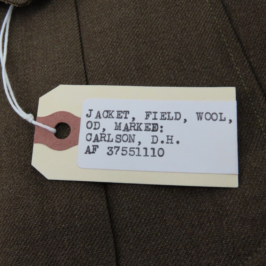 WWII US Army Olive Drab "Ike" Field Jacket, Named - 8