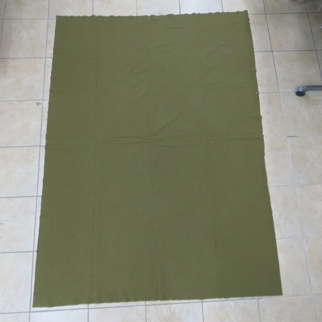 3 US Army Vietnam War Olive Green Wool Blankets - 3
