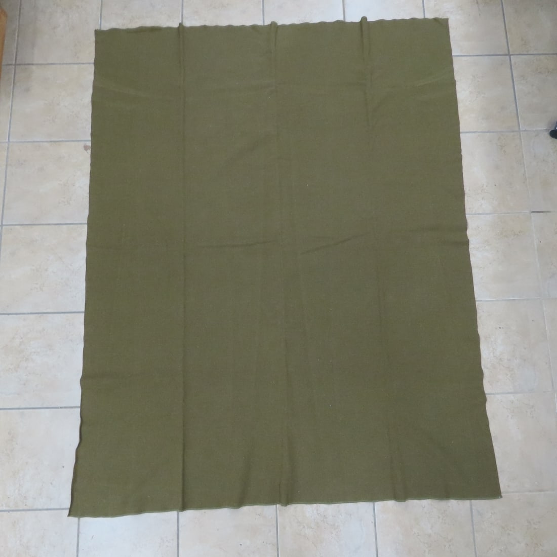 3 US Army Vietnam War Olive Green Wool Blankets - 5