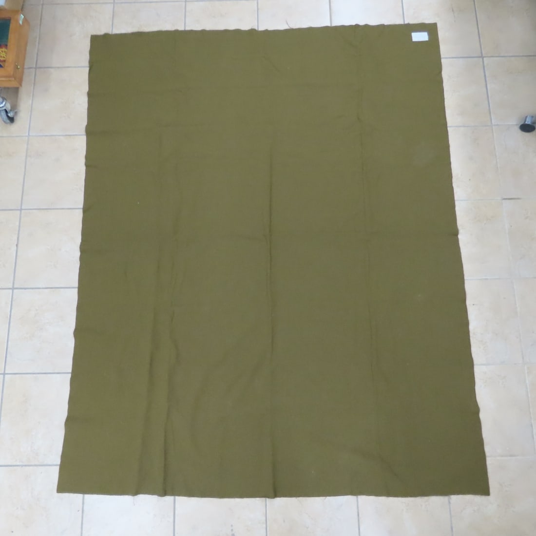 3 US Army Vietnam War Olive Green Wool Blankets - 6