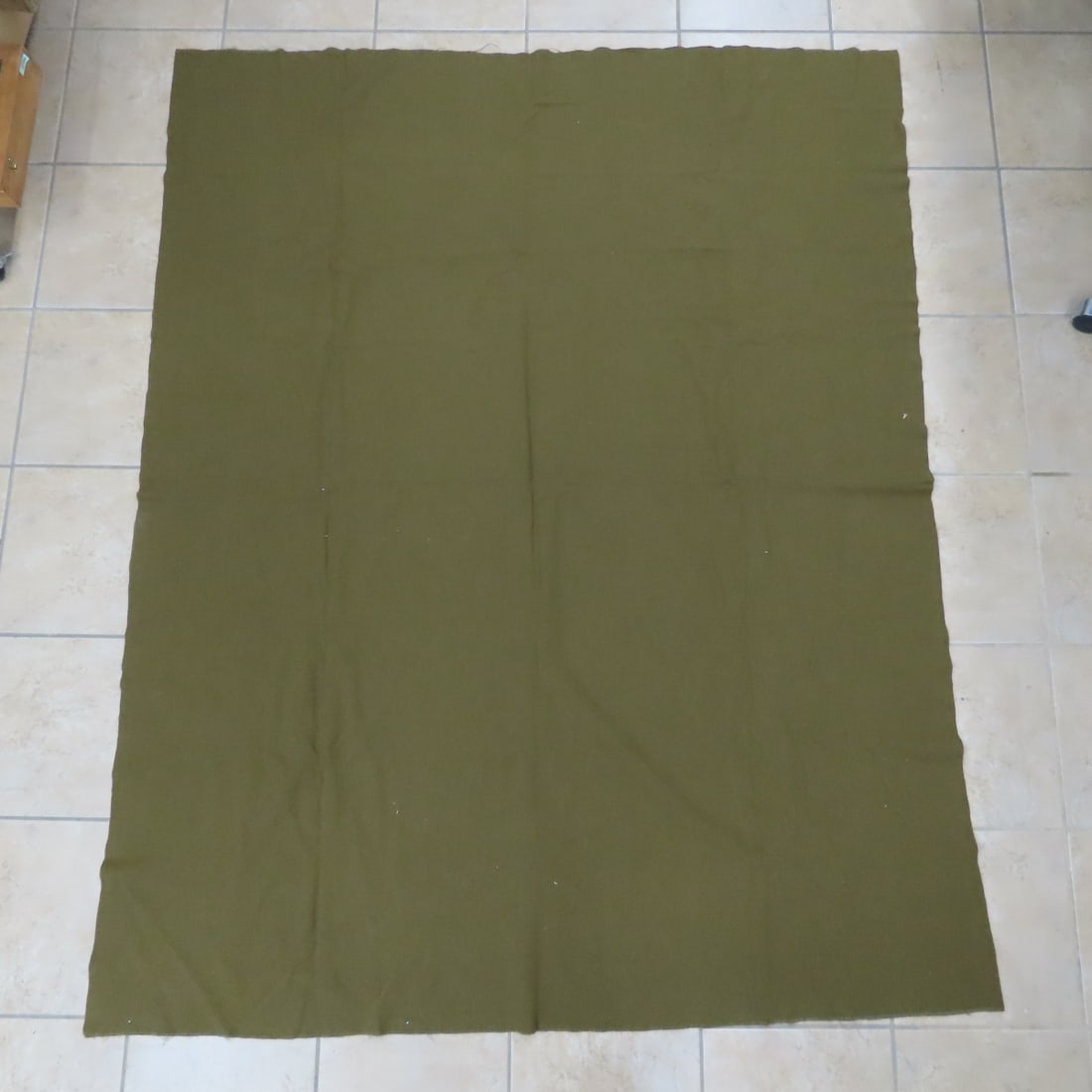 3 US Army Vietnam War Olive Green Wool Blankets - 7