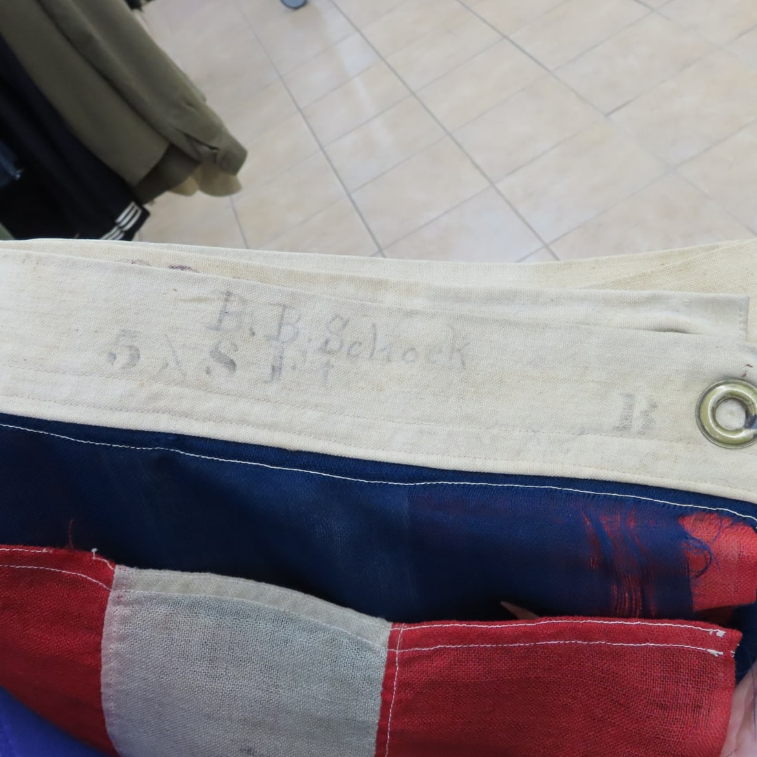 Antique United States 45 Star Flag, 1896-1908 - 9