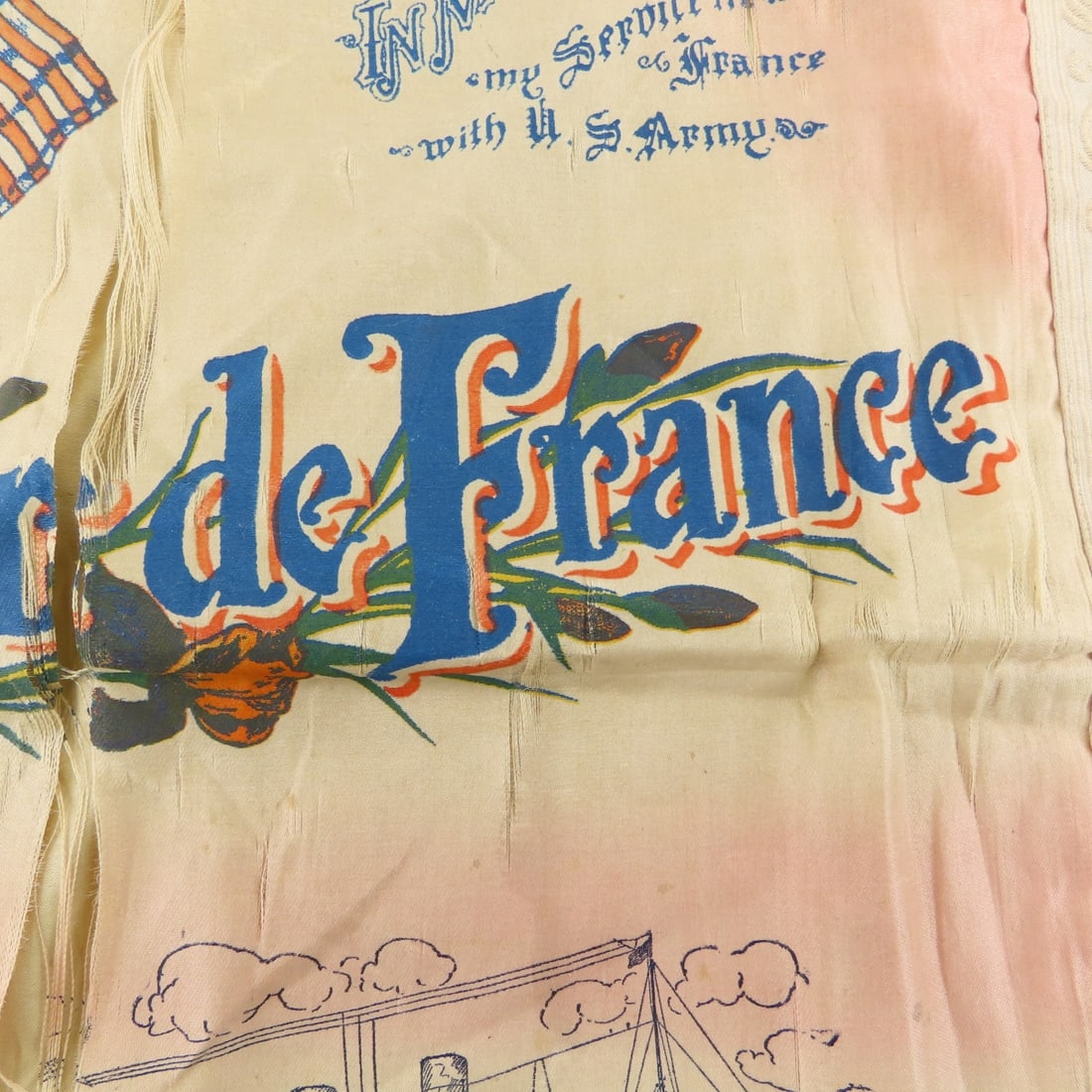 WWI Coblenz Handkerchiefs, Old Ironsides Patches - 6