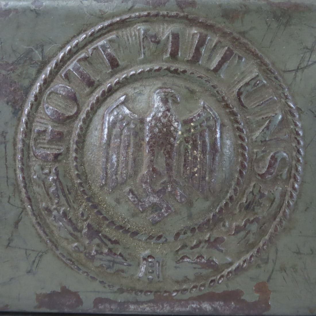 WWII German GOT MITT UNS Belt Buckle W/ Belt - 3