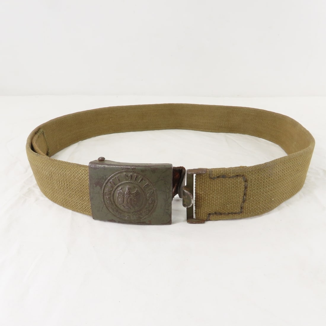 WWII German GOT MITT UNS Belt Buckle W/ Belt - 5