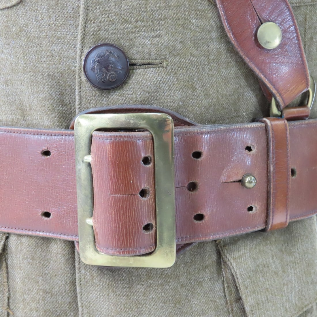 WWI US Army Air Service Olive Wool Uniform Tunic - 12