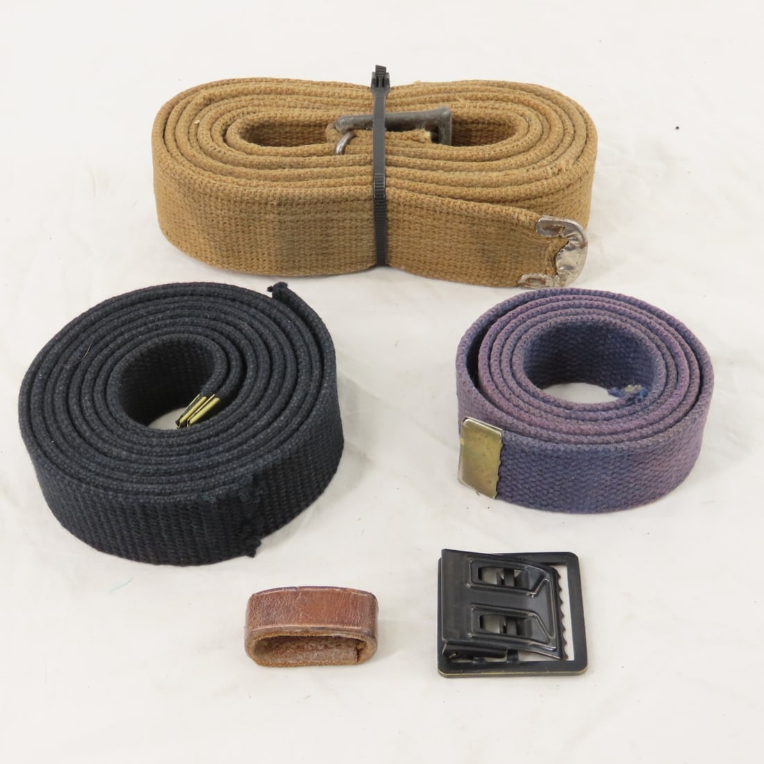Collection of Military Web & Leather Belts - 11