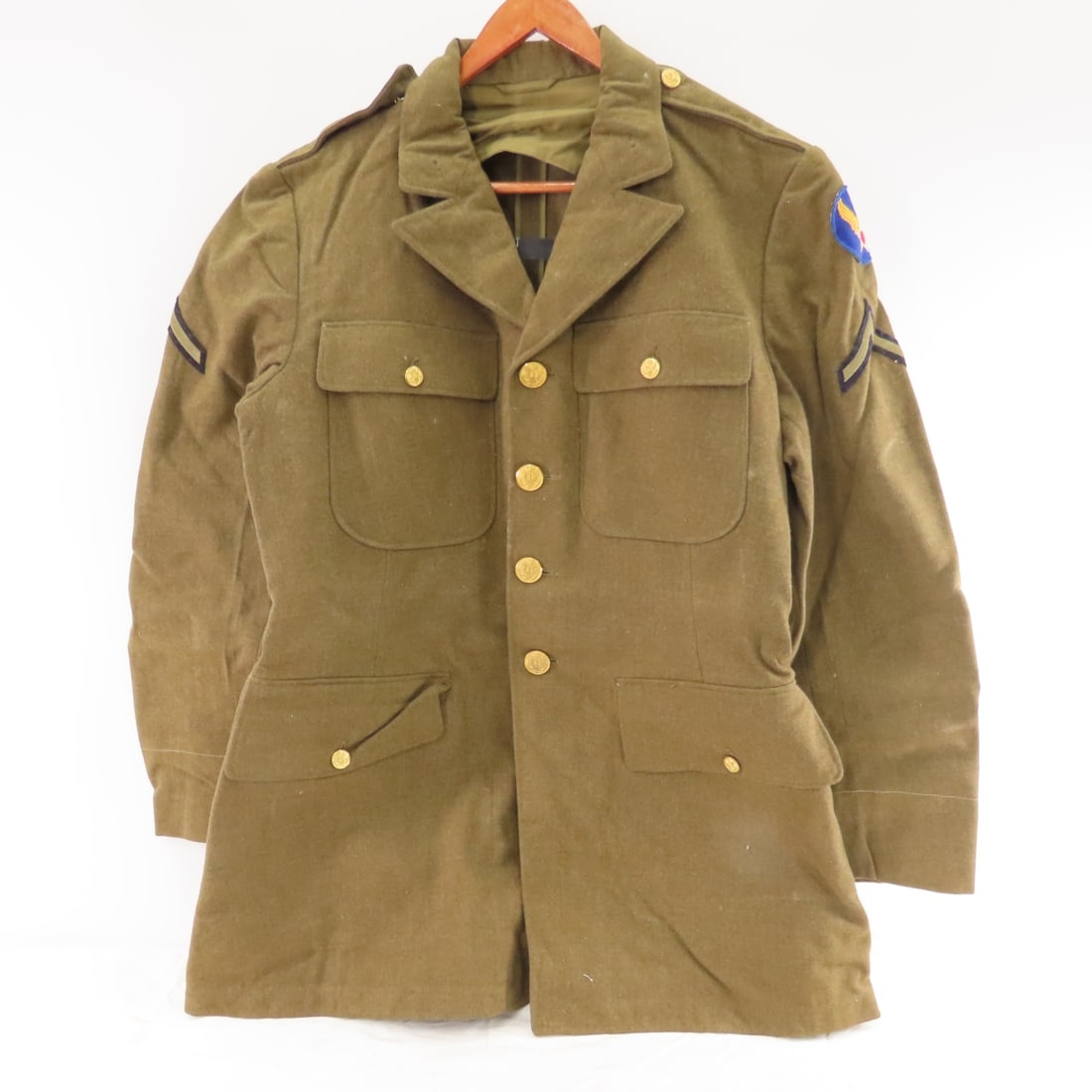 WWII Suitcase w/Soldiers Clothing & Other Items - 4