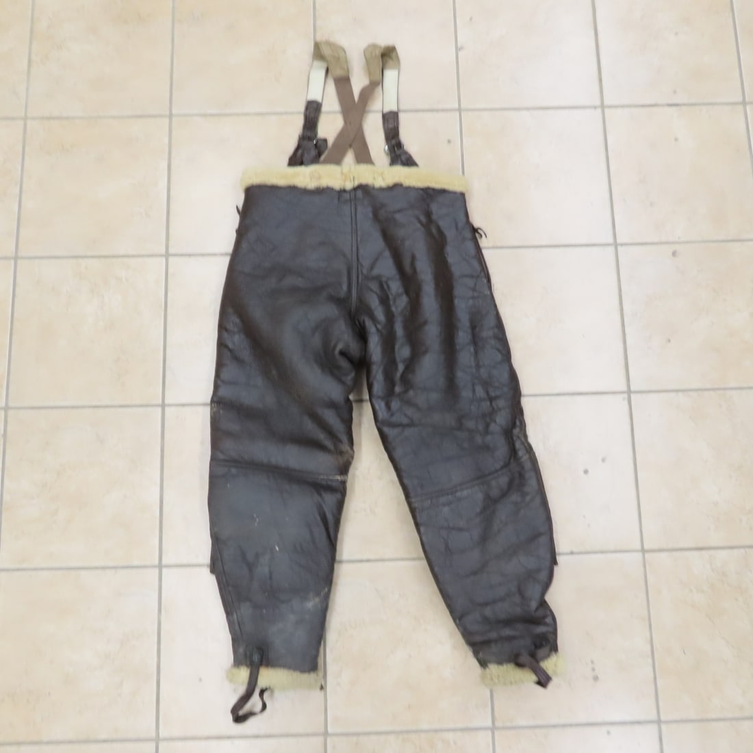 WWII Sheepskin Flight Pants, Cold Weather Vest - 5