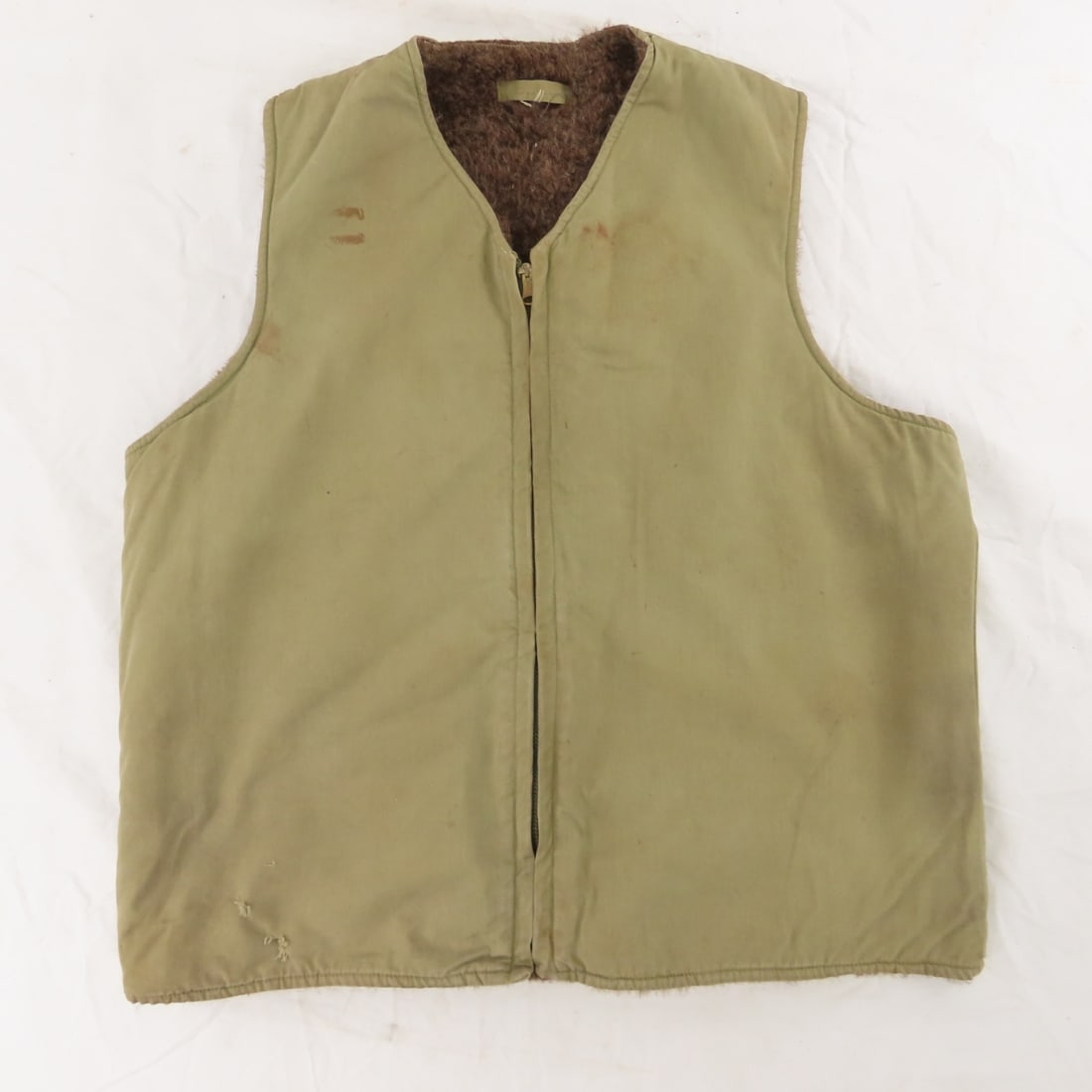 WWII Sheepskin Flight Pants, Cold Weather Vest - 9
